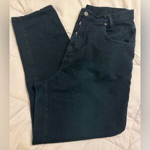 Vintage 80s Gitano Dark Green High Waisted Denim Jeans